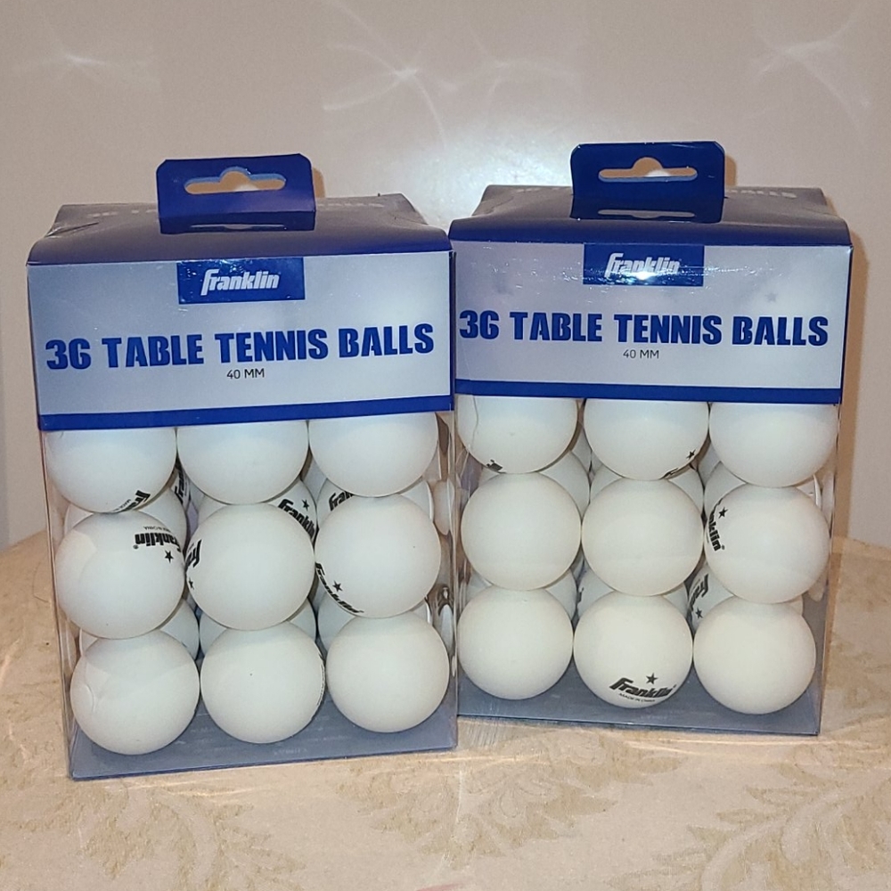 2 boxes of Table Tennis Balls-36pk